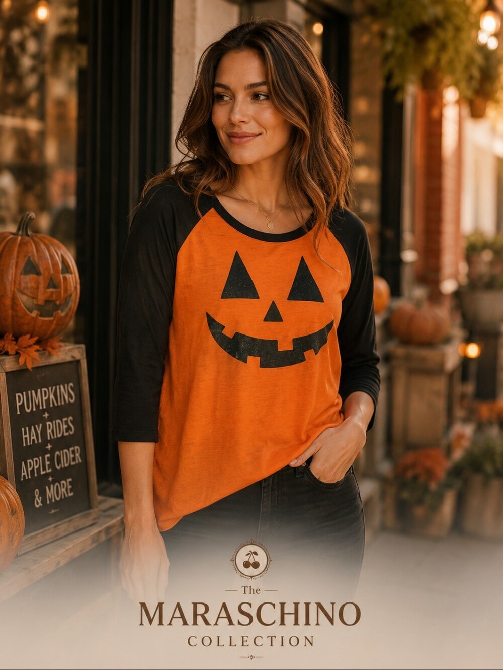 🏷Vintage Joe Boxer Kmart Halloween Pumpkin Long Sleeve T-shirt Juniors XL